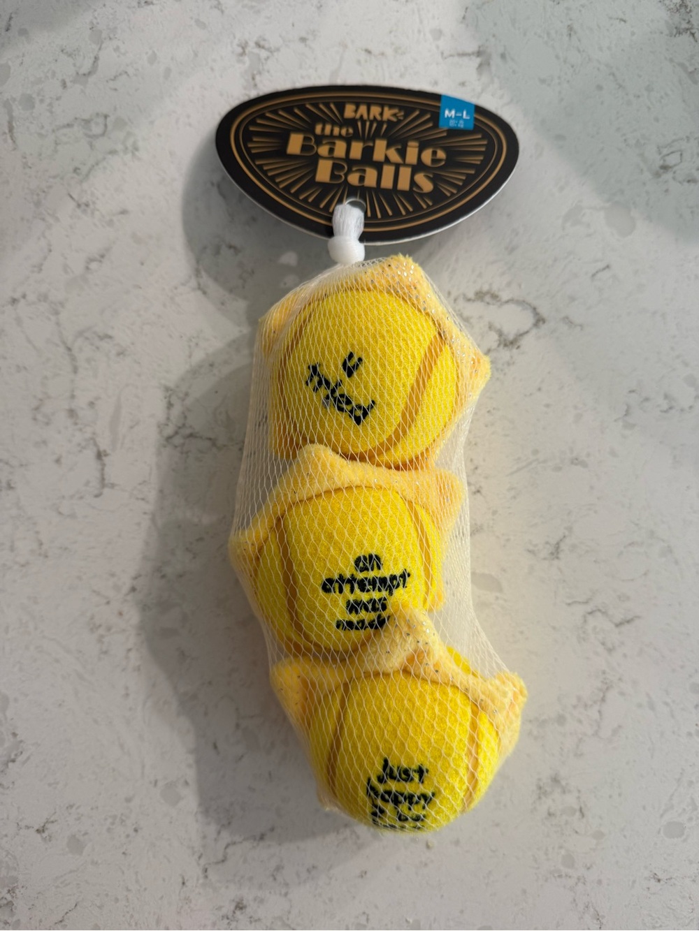 Bark Bright Yellow Barkie Balls 3-Pack